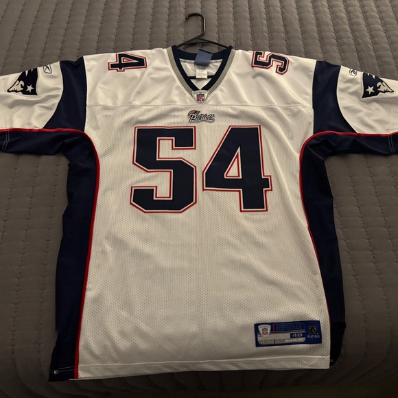 Teddy Bruschi white Patriots jersey. - Picture 2 of 3